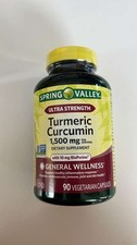Spring Valley Ultra Strength Turmeric Curcumin Dietary Supplement 1,500 mg 90 Ct