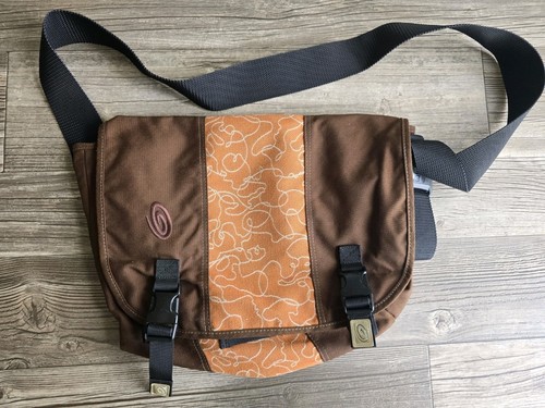 Timbuk2 Messenger Bag Small Brown And Orange Laptop Courier School Travel