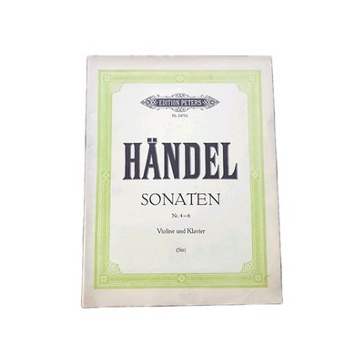 Georg Friedrich Händel SONATE 4-6 für Violine Klavier  Edition Peters 2475b