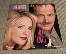 Man Trouble Laserdisc, 1992 Widescreen Jack Nicholson Ellen Barkin GREAT FILM