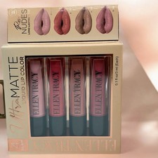 Ellen Tracy 4-Piece Ultra Matte Liquid Lip Co...