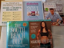 5 Diet Health Diabetes home Remedies Low Carb Books Mixed Lot Good Condition