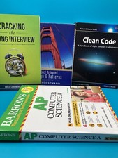 Computer Science Programming Books Lot Clean Code Interview AP Design Patterns