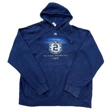 Vintage New York Yankees Hoodie Men Medium Blue Sweatshirt Sweater Derek Jeter