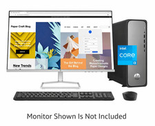 New HP S03 Slim Desktop PC 14th Gen Core i3-14100 4.70GHz 8GB DDR5 512GB SSD W11