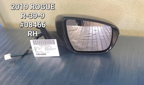 nissan rogue door mirror right (power) w/o memory; w/o camera 2014 through 2020