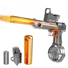 Powerful Electric Water Gun, Glowing Silencer, Automatic Squirt Gun up to 32F...