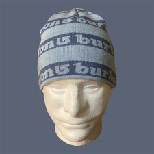 Burton Snowboard Beanie Winter Hat Cap Blue On Blue Ski Snowboarding