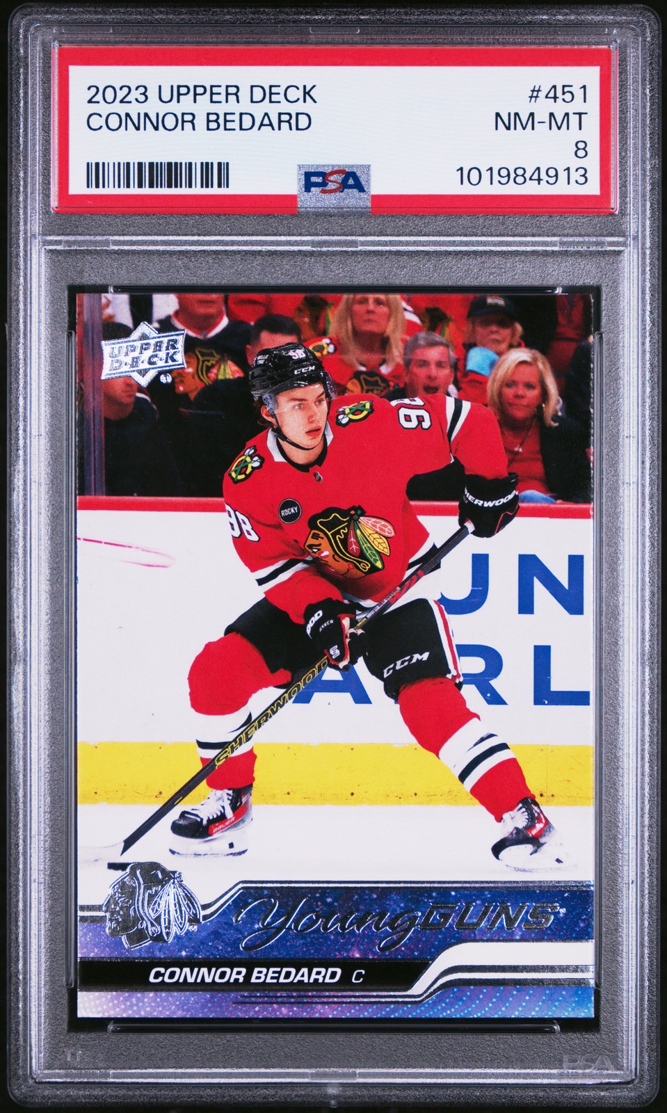 2023 UD #451 CONNOR BEDARD PSA 8