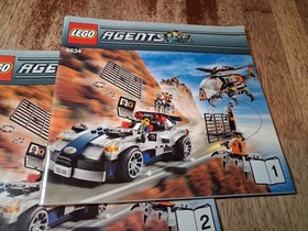LEGO Agents 8634 Turbocar Chase  Instructon Manual Only GUC No Bricks