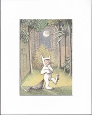 8X10" Matted Print Art Picture: Where the Wild Things Are, Maurice Sendak
