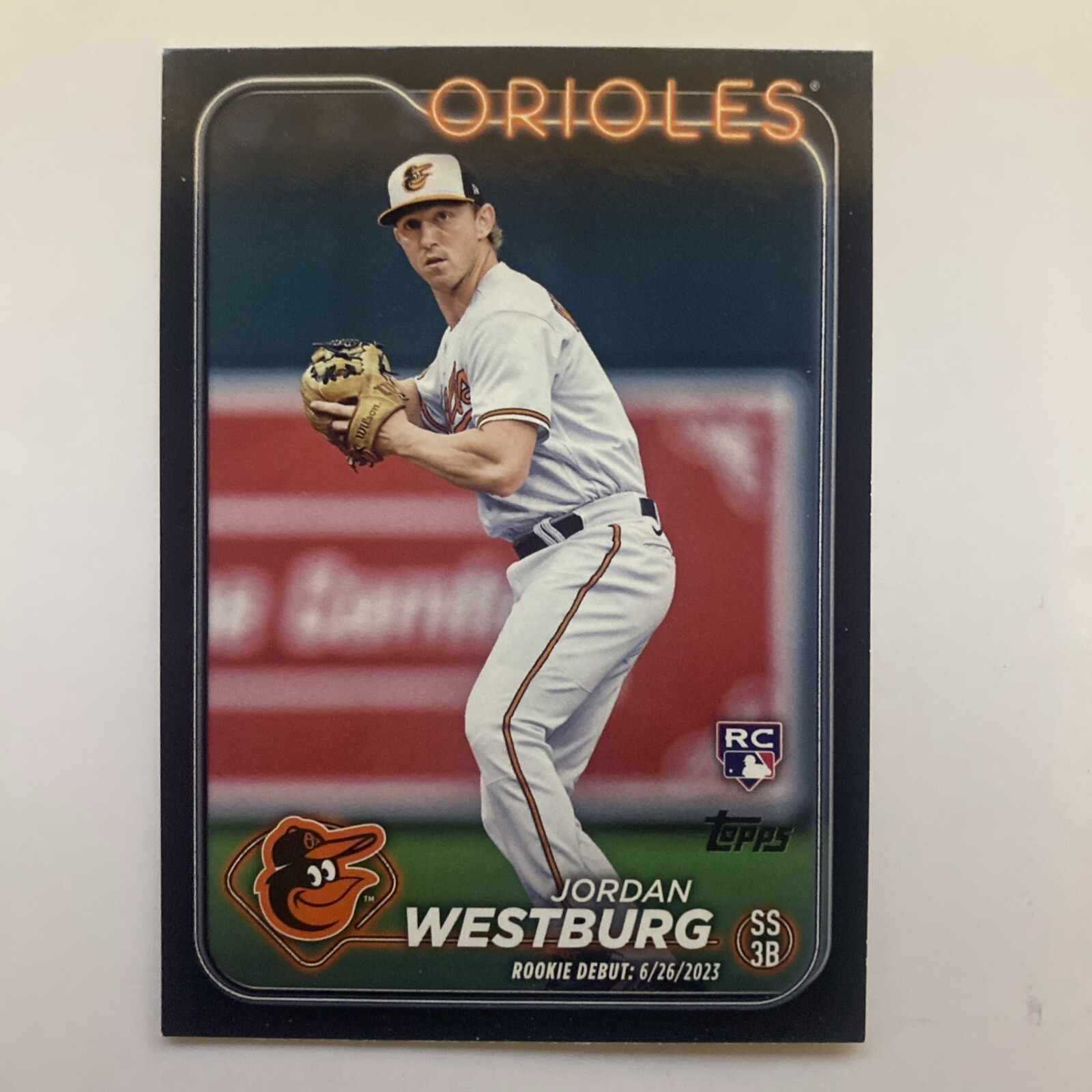 2024 Topps Update Rookie Debut Black 64/74 Jordan Westburg #US125 Rookie orioles