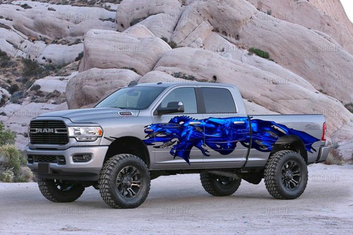 3D Dragons Car Wrap, Dragon Car Vinyl, Dragons Car 3D Graphics - Foto 4 di 12