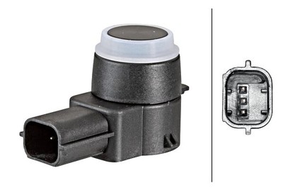 HELLA PDC Parking Sensor Black For CHEVROLET OPEL SAAB VAUXHALL 05-19 1235142