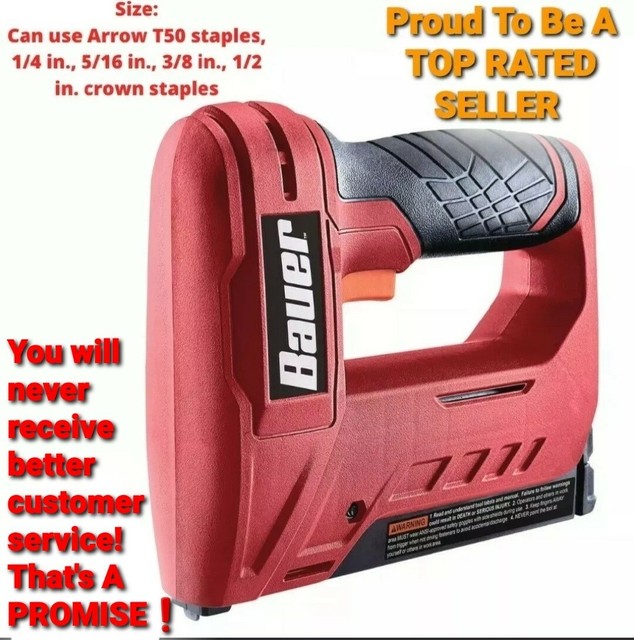 Bauer 20181f8 4v Power Electric Cordless Stapler 57241 for sale online