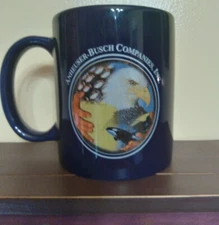 Anheuser Busch Companies  Advertising Blue Coffee Mug With Vision And Mission