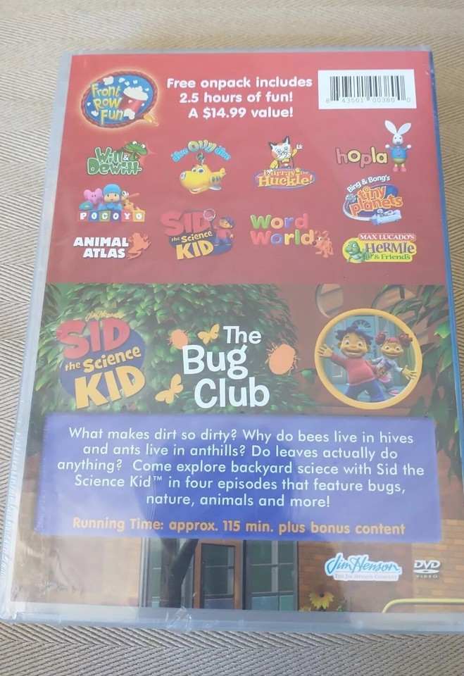 Sid the Science Kid The Bug Club and Front Row Fun 2 Pack DVD Set Fast ...