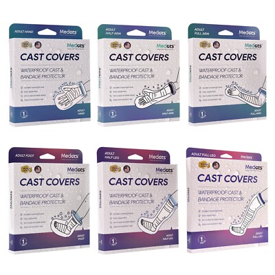 Medots Adult Waterproof Cast Cover Protector for Shower-Reusable, Tight Seal