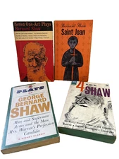 Bernard Shaw Plays- Saint Joan, Candida Man & Superman Lot of 4 Vtg 50s-60s PB