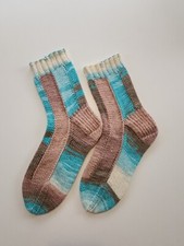 Hand Knitted Wool Socks Size 5-7  65