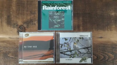 sounds of nature - 3 cd bundle - 1. rainforest 2. by the sea, 3. birdsong