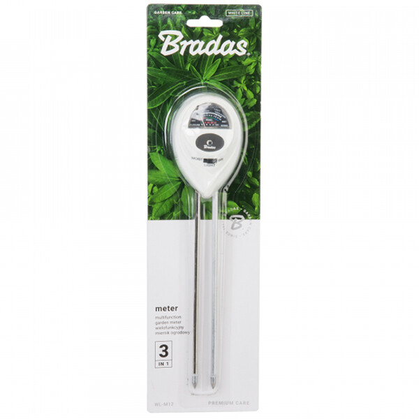 Ovale Tradizional Analogic Contatore 3-Funzioni pH Acidità Insolazione Umidità