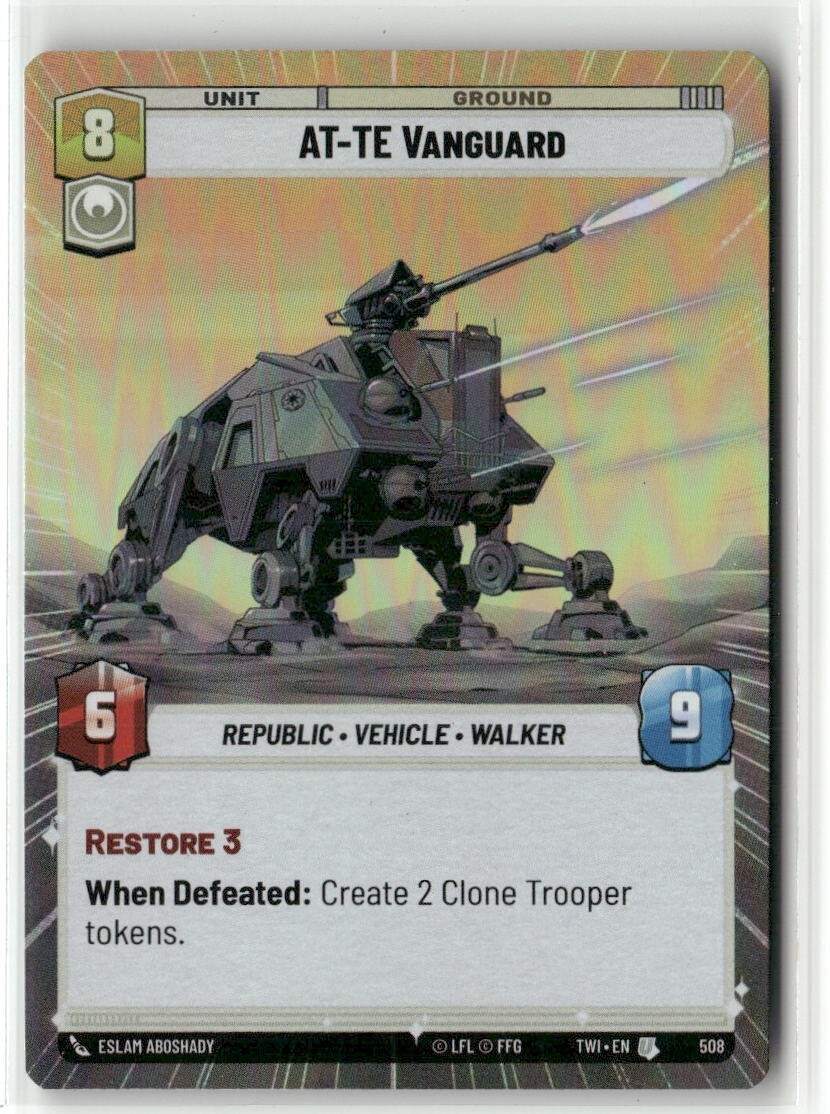 AT-TE Vanguard Hyperspace Foil - TWI - Star Wars Unlimited