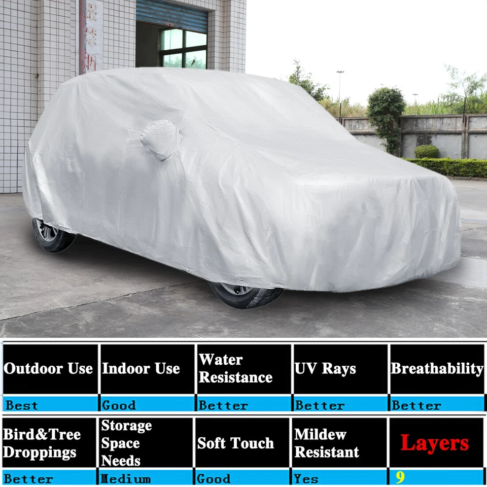 Cubierta protectora de nieve UV duradera para todas las estaciones para automóvil SUV al aire libre para Nissan Foto 3 de 4