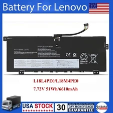 L18M4PE0 L18L4PE0 Battery For Lenovo Yoga C740-14IML 81TC 81TC006VGE 51Wh 7.72V