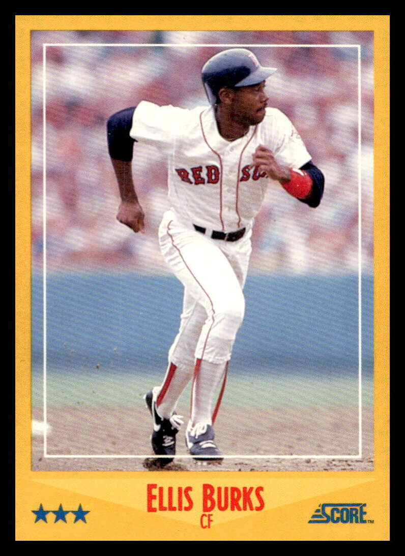 メジャーリーグ　カード　Ellis Burks 1988 Score 472 Ellis Burks Boston Red Sox Rookie Baseball