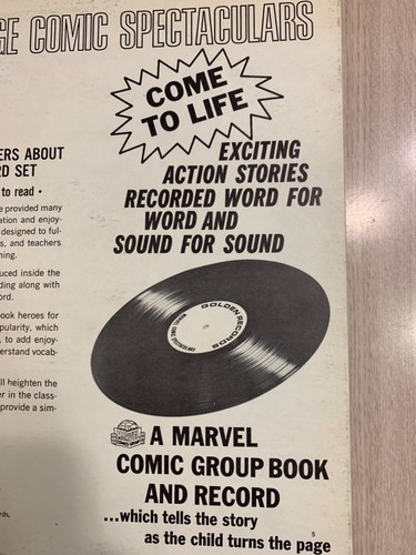SELTEN FANTASTISCHE VIER 1966 GOLDENE PLATTE MARVEL AGE COMIC SPEKTAKULÄR VINYL MMMS - Bild 9 von 10