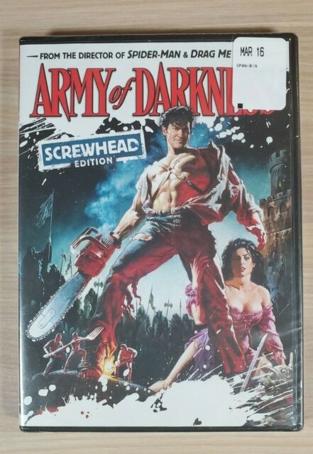 Army of Darkness DVD Screwhead Edition Bruce Campbell Ash Evil Dead New Sealed