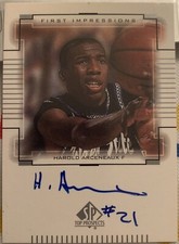 Harold Arceneaux Weber State Basketball Upperdeck Sp Auto Rookie Basketball Card. rookie card picture