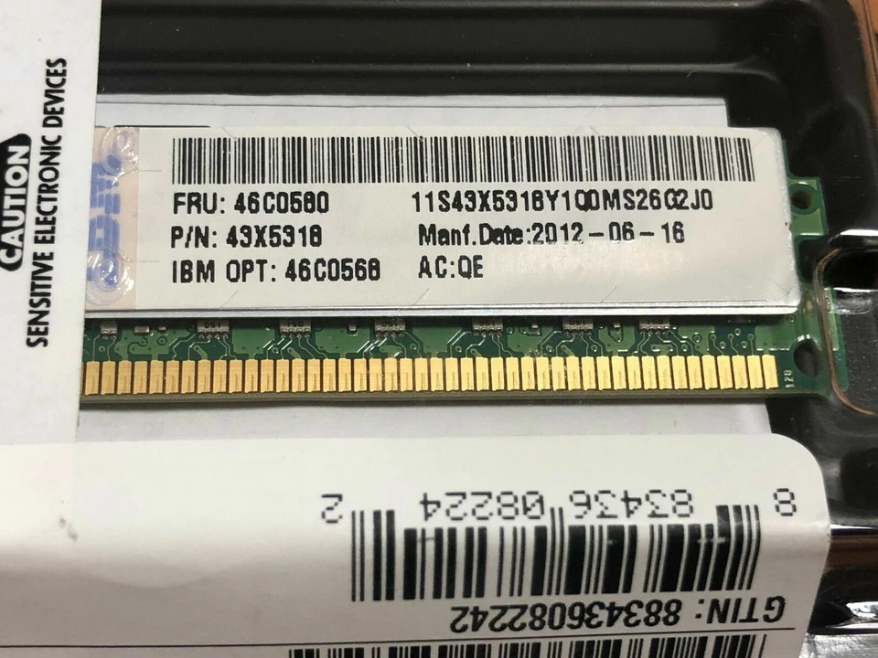 NEW SAMSUNG IBM 16GB (2X8GB) 2RX4 PC3-10600 MEMORY 46C0568 46C0580 43X5318 - Image 2 of 4