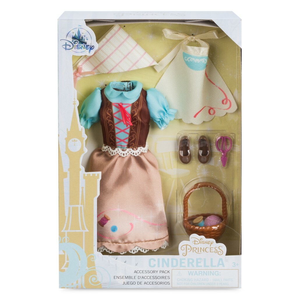 New Disney Store Cinderella Classic Doll Clothes Clothing Accessory Pack 