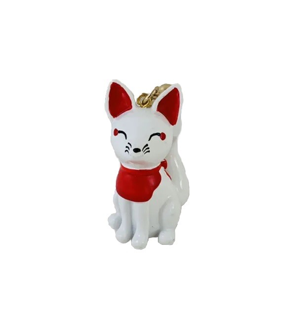 Japan Fushimi Inari Kitsune Fox Figure Keychain Anime Collectible