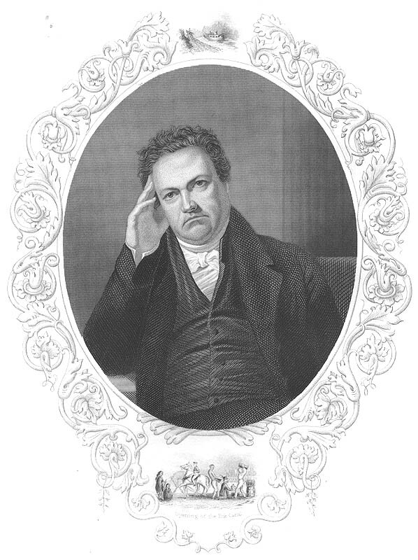 New York Senator Governor DEWITT CLINTON ERIE CANAL 1856 Art