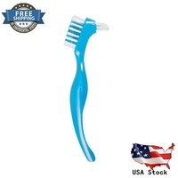 Denture Dedicated Brush Toothbrush Dual Brush Heads Gum Cleaner B6 Denture Dedicated Brush Toothbrush Dual Brush Heads Gum Cleaner B6