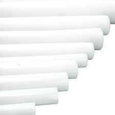 BuyPlastic White, Virgin Natural UHMW Plastic Rod 5/8" Diameter x 2 ft. Length
