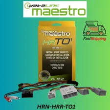 iDATALINK HRN-HRR-TO1 / ADS-MRR/RR2 CAR RADIO T-HARNESS FOR SELECT TOYOTA  *NEW*