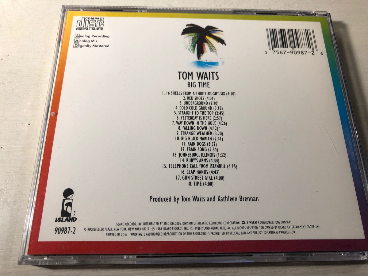 Tom Waits - Big Time (1988) Music CD Island 7 90987-2 | eBay