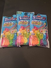 3x Zuru Bunch O Balloons Tropical Party Self-Sealing Water Balloons 100 Count
