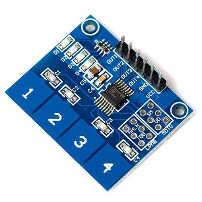 5X TTP224 4- Channel Digital Touch Sensor Module Capacitive Touch Switch Button 