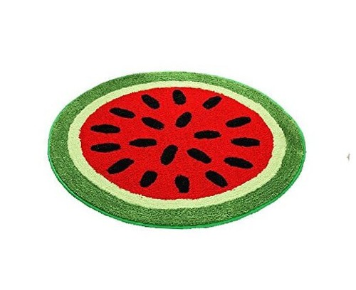 Baby Round Creative Shaggy Watermelon Area Rugs and Carpet Soft Bedroom Home