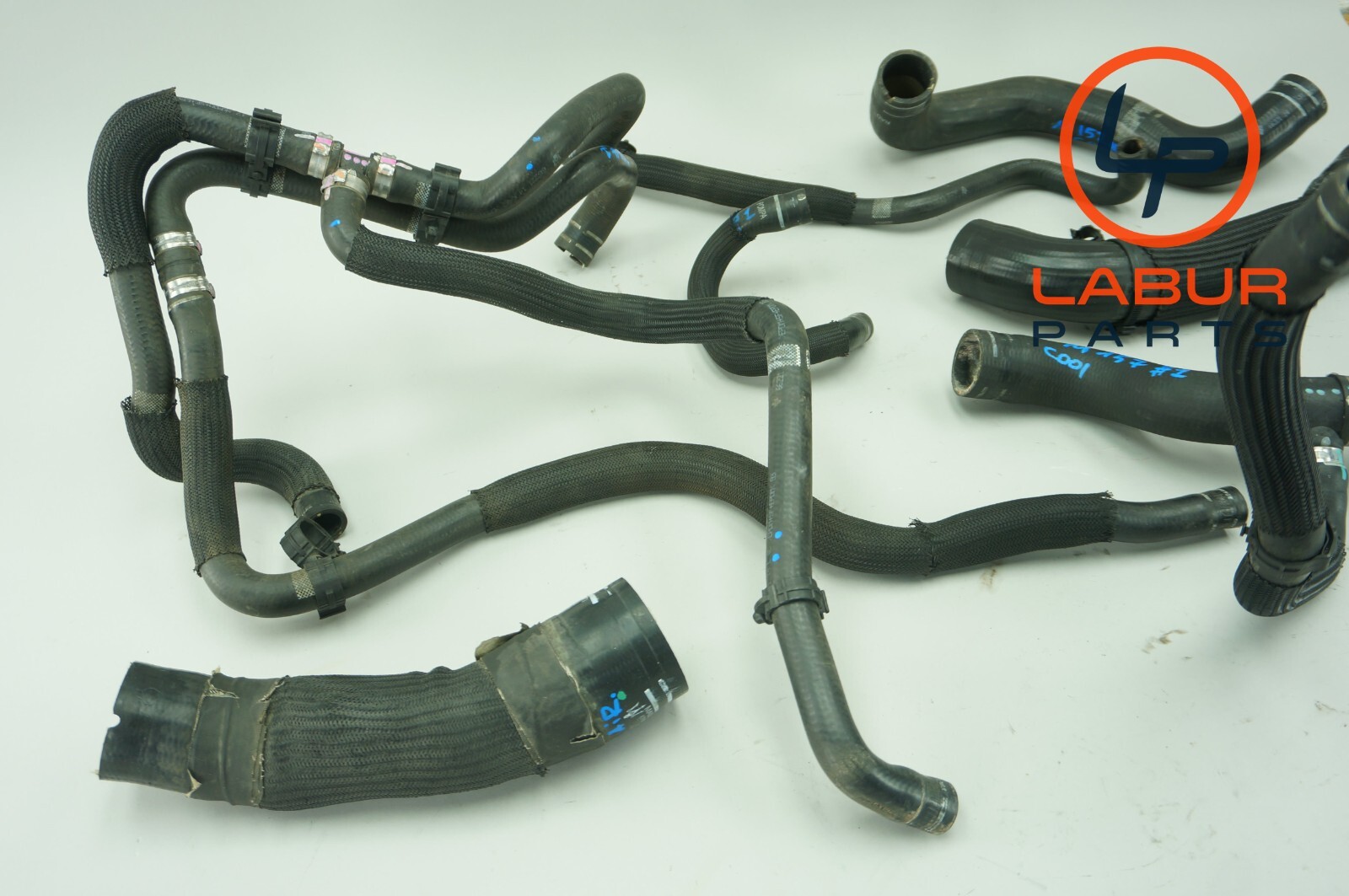 M157 14-17 Maserati Ghibli Engine Radiator Coolant Hose Pipe Line Set BX319