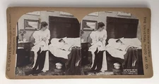 Antique Stereoscope Stereoview Card The Male Robbery 4506 1897 C.H. Graves