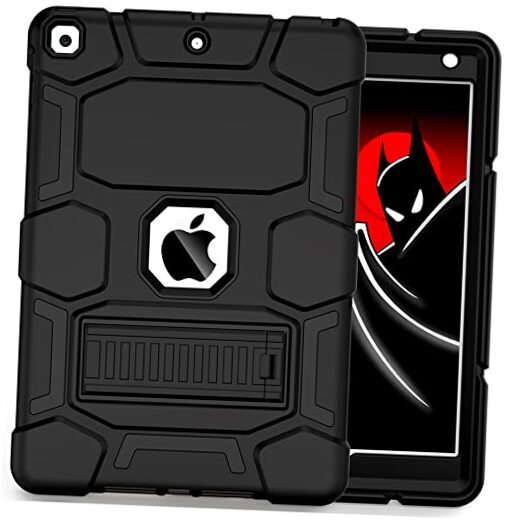 Durable Black iPad Case for 7th/8th/9th Gen 10.2-inch Models-image