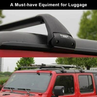 2Pcs Fits for Jeep Wrangler JL JK 2007-2021 Roof Rail Rack Cross Bar Crossbar