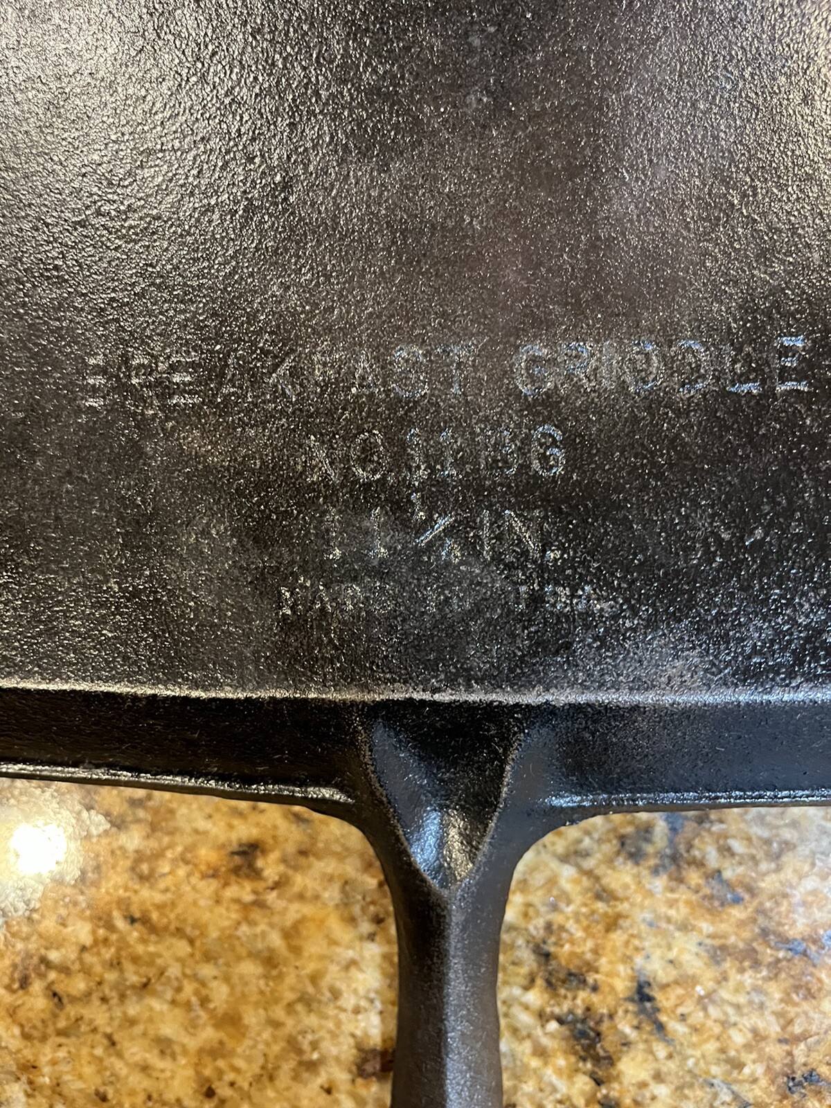 Vintage Cast Iron Birmingham Stove & Range BSR Breakfast Griddle N0 11