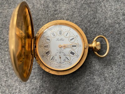 Vintage Swiss Made Rollie 17 Jewels Incabloc Mechanical Wind Up